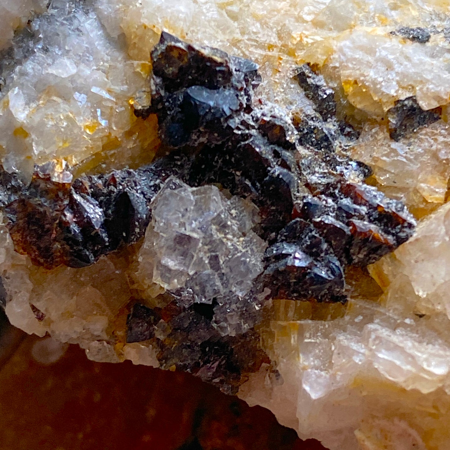 SPHALERITE WITH MINOR FLUORITE/GALENA ETC, SMALLCLEUGH MINE, CUMBRIA 64g MF2027