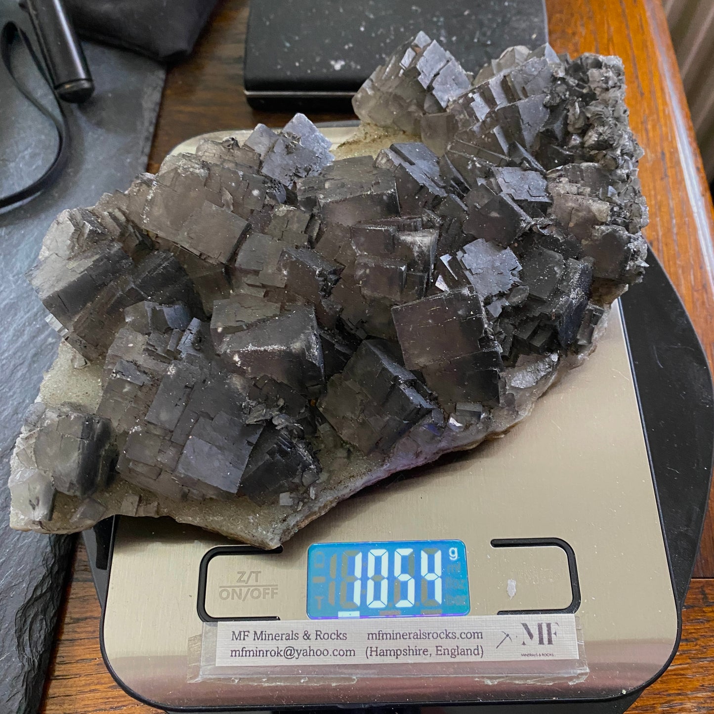 FLUORITE ON QUARTZ - BLACKDENE MINE, IRESHOPEBURN, STANHOPE, CO. DURHAM, ENGLAND