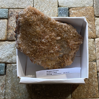 HEMIMORPHITE : OJUELA MINE, MAPIMI, DURANGO, MEXICO. 55g MF5224