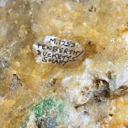 BAYLDONITE : DUCKETTS SHAFT, PENBERTHY CROFT MINE, ST HILARY, CORNWALL 258g MF1571