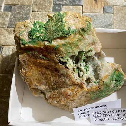 BAYLDONITE : DUCKETTS SHAFT, PENBERTHY CROFT MINE, ST HILARY, CORNWALL 258g MF1571