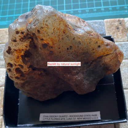 CHALCEDONY QUARTZ INTERESTING SPECIMEN FROM NEW MEXICO 449g MF4441