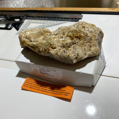 FLUORITE WITH QUARTZ : RAMPGILL MINE, NENTHEAD, CUMBRIA, ENGLAND 592g MF1558