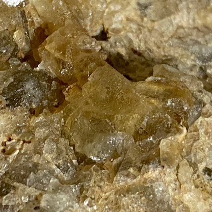 FLUORITE WITH QUARTZ : RAMPGILL MINE, NENTHEAD, CUMBRIA, ENGLAND 592g MF1558