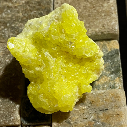 SULPHUR CRYSTALLISATION : STEAMBOAT SPRINGS MINING DISTRICT, NEVADA, U.S.A. 14g MF5227