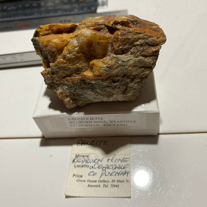 CALCITE [ETC] : REDBURN MINE, WEARDALE, COUNTY DURHAM, ENGLAND 201g MF5228