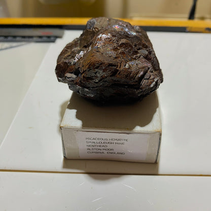 MICACEOUS HEMATITE : SMALLCLEUGH MINE, NENTHEAD, CUMBRIA, ENGLAND 241g MF1502
