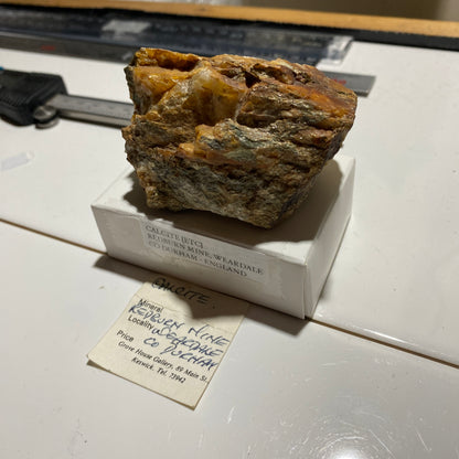 CALCITE [ETC] : REDBURN MINE, WEARDALE, COUNTY DURHAM, ENGLAND 201g MF5228
