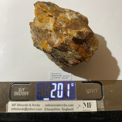 CALCITE [ETC] : REDBURN MINE, WEARDALE, COUNTY DURHAM, ENGLAND 201g MF5228
