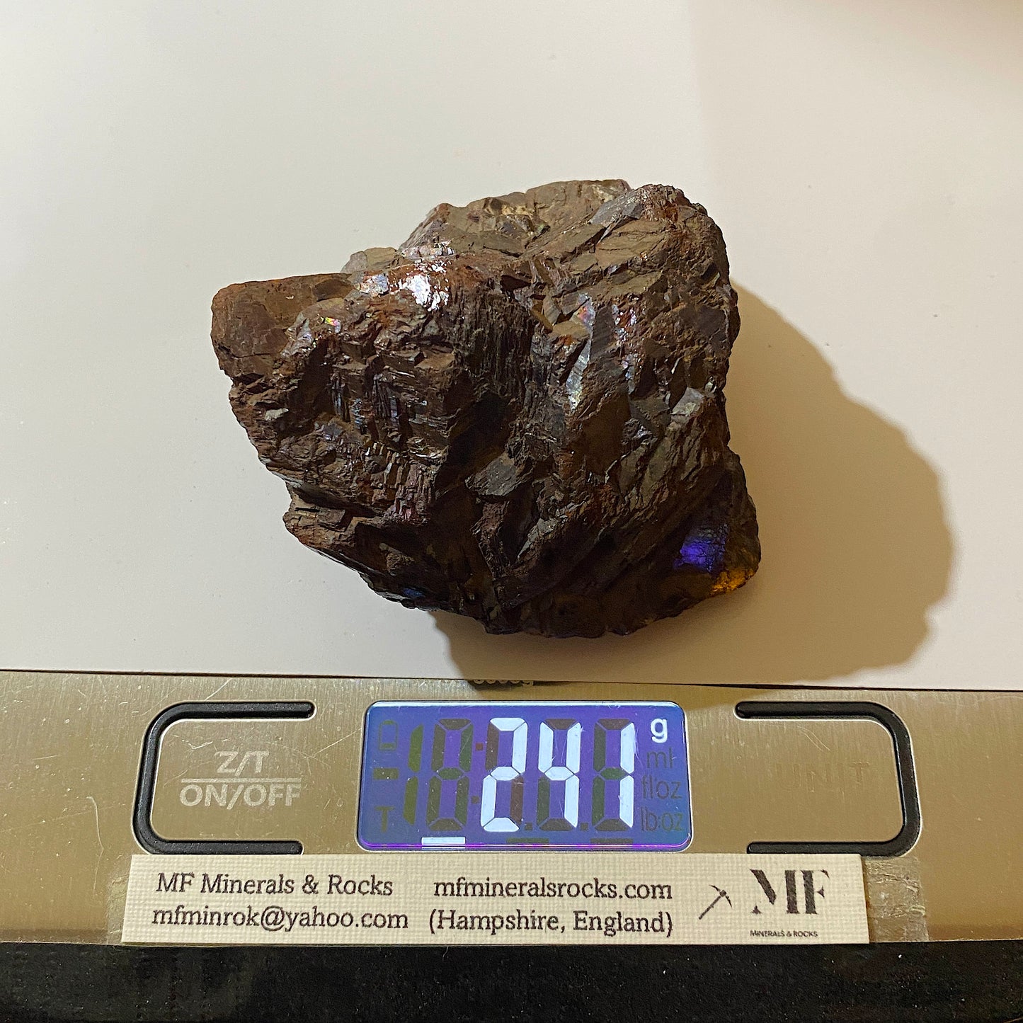 MICACEOUS HEMATITE : SMALLCLEUGH MINE, NENTHEAD, CUMBRIA, ENGLAND 241g MF1502