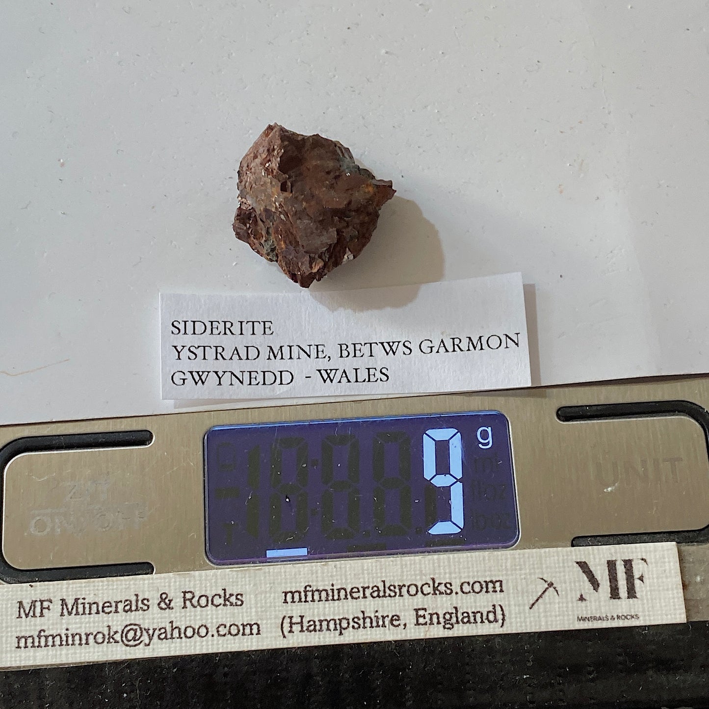 SIDERITE : YSTRAD MINE, BETWS GARMON, GWYNEDD, WALES - U.K.