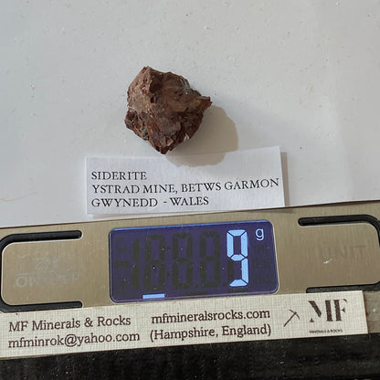 SIDERITE : YSTRAD MINE, BETWS GARMON, GWYNEDD, WALES - U.K.