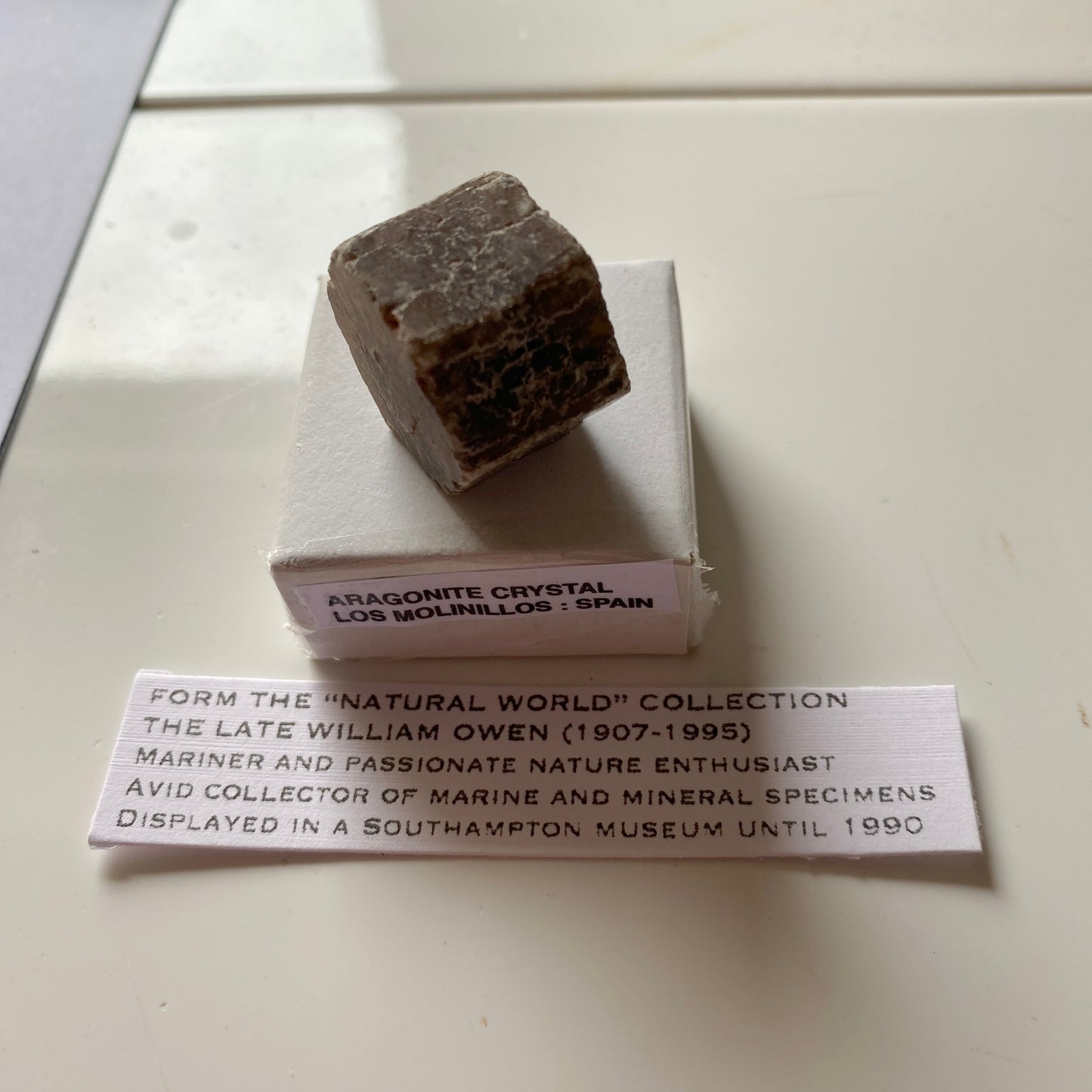 ARAGONITE CRYSTAL - LOS MOLINILLOS, SPAIN 19g MF4444