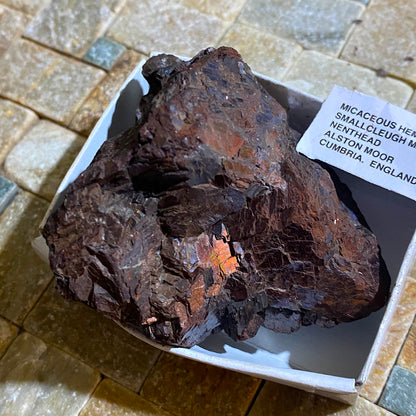 MICACEOUS HEMATITE : SMALLCLEUGH MINE, NENTHEAD, CUMBRIA, ENGLAND 241g MF1502