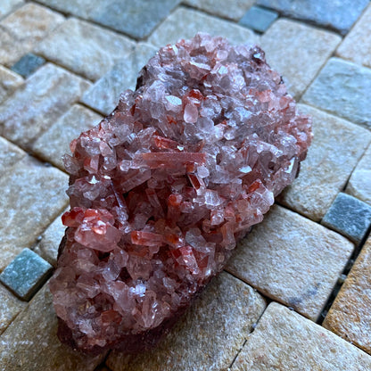 HEMATITE/CALCITE UNUSUAL SPECIMEN FROM BECKERMET MINE, CUMBRIA. 117g MF2036