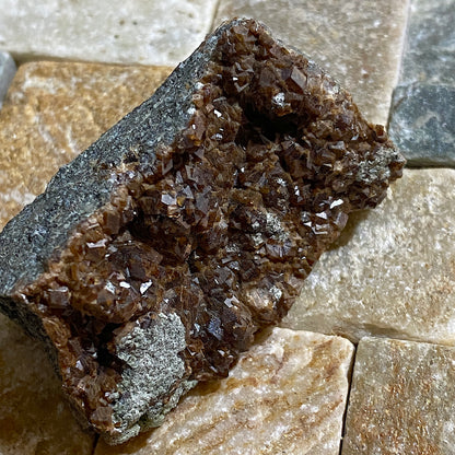 ANDRADITE GARNET CRYSTAL ASSEMBLAGE, SKJERPEMYR MINE, NORWAY 29g MF1562