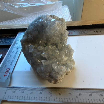 CELESTITE CRYSTAL ASSEMBLAGE FROM SAKOARY DEPOSIT, , MADAGASCAR  303g MF2033