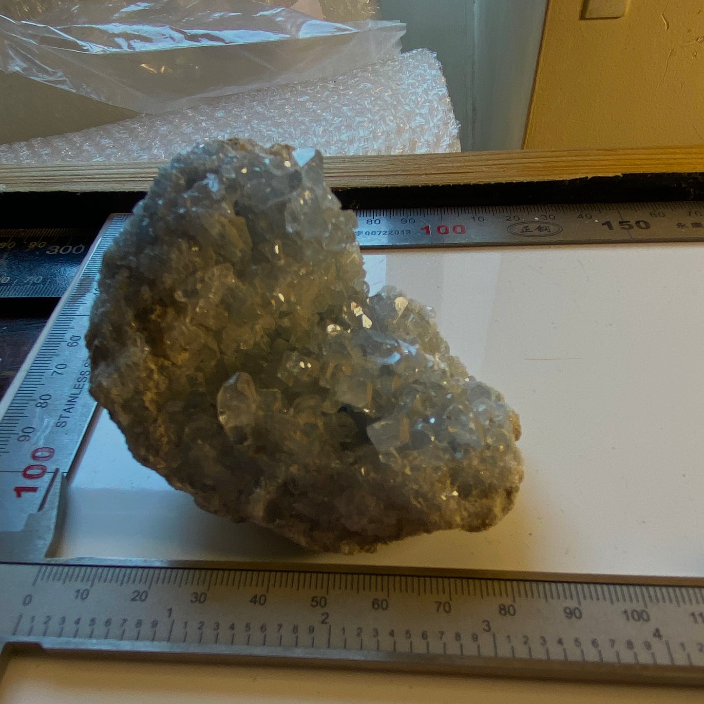 CELESTITE CRYSTAL ASSEMBLAGE FROM SAKOARY DEPOSIT, , MADAGASCAR  303g MF2033