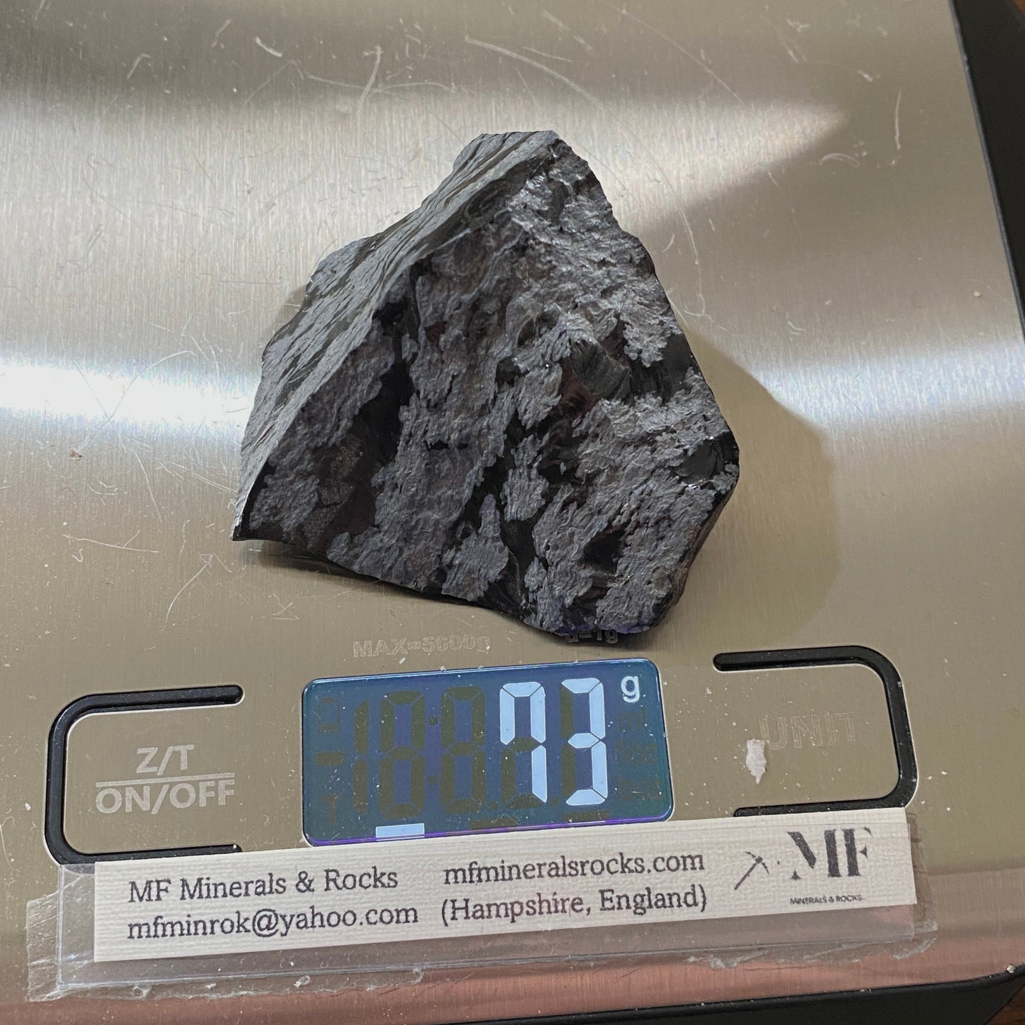 OBSIDIAN WITH CRISTOBALITE - BLACK SPRINGS, UTAH, U.S.A. 73g MF4225