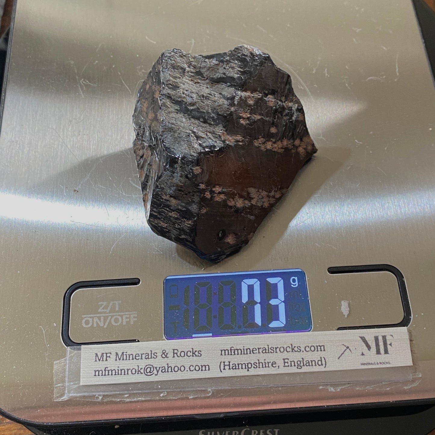 OBSIDIAN WITH CRISTOBALITE - BLACK SPRINGS, UTAH, U.S.A. 73g MF4225