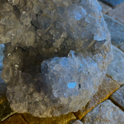 CELESTITE CRYSTAL ASSEMBLAGE FROM SAKOARY DEPOSIT, , MADAGASCAR  303g MF2033