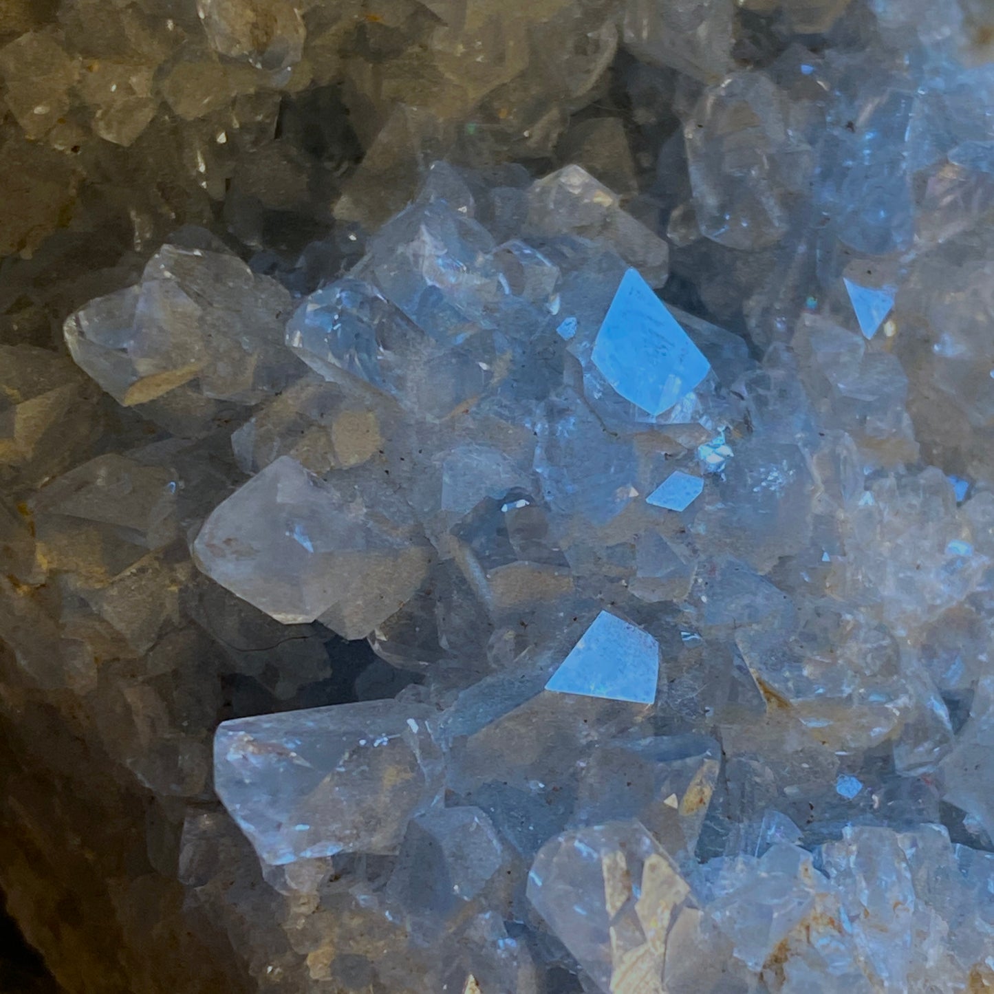 CELESTITE CRYSTAL ASSEMBLAGE FROM SAKOARY DEPOSIT, , MADAGASCAR  303g MF2033