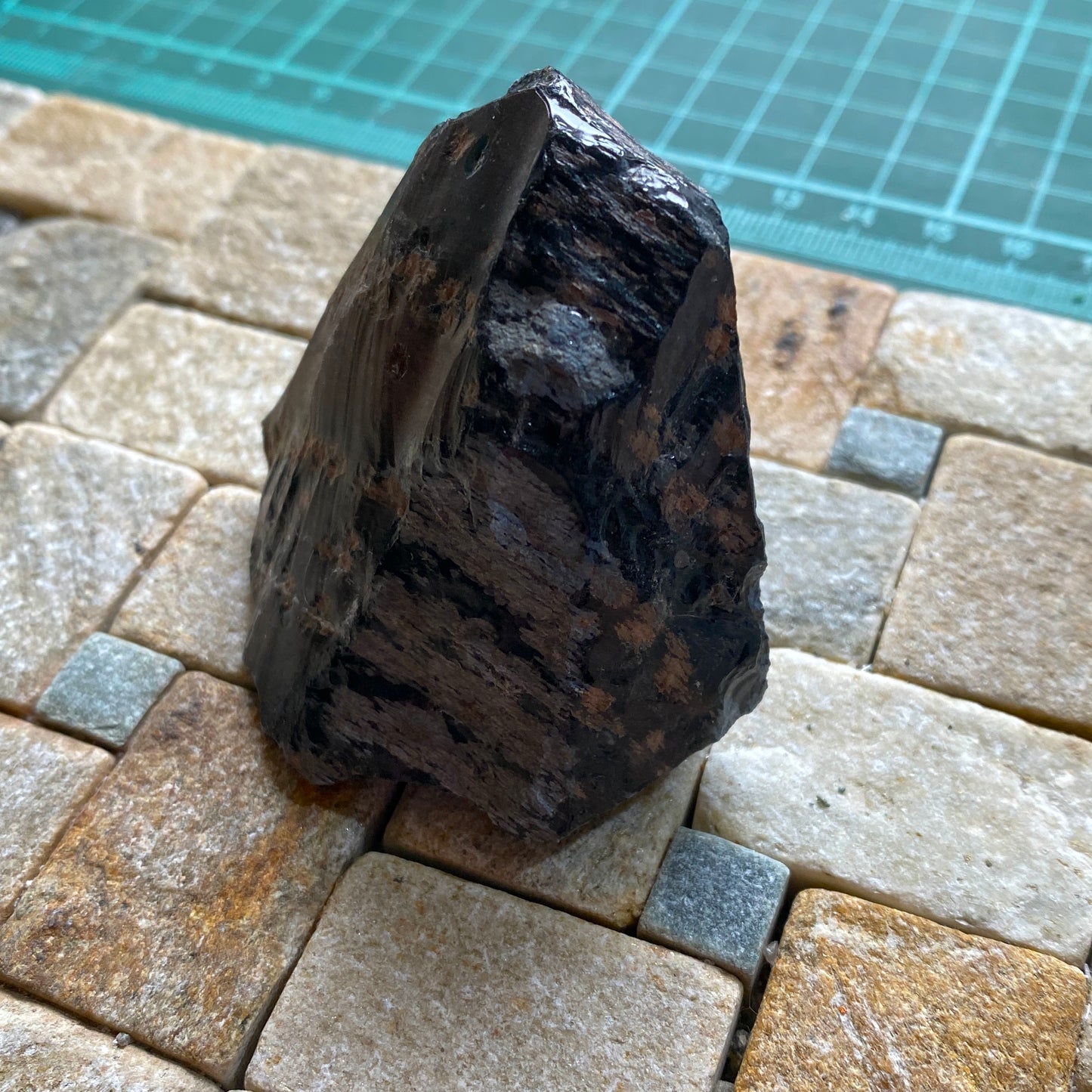 OBSIDIAN WITH CRISTOBALITE - BLACK SPRINGS, UTAH, U.S.A. 73g MF4225