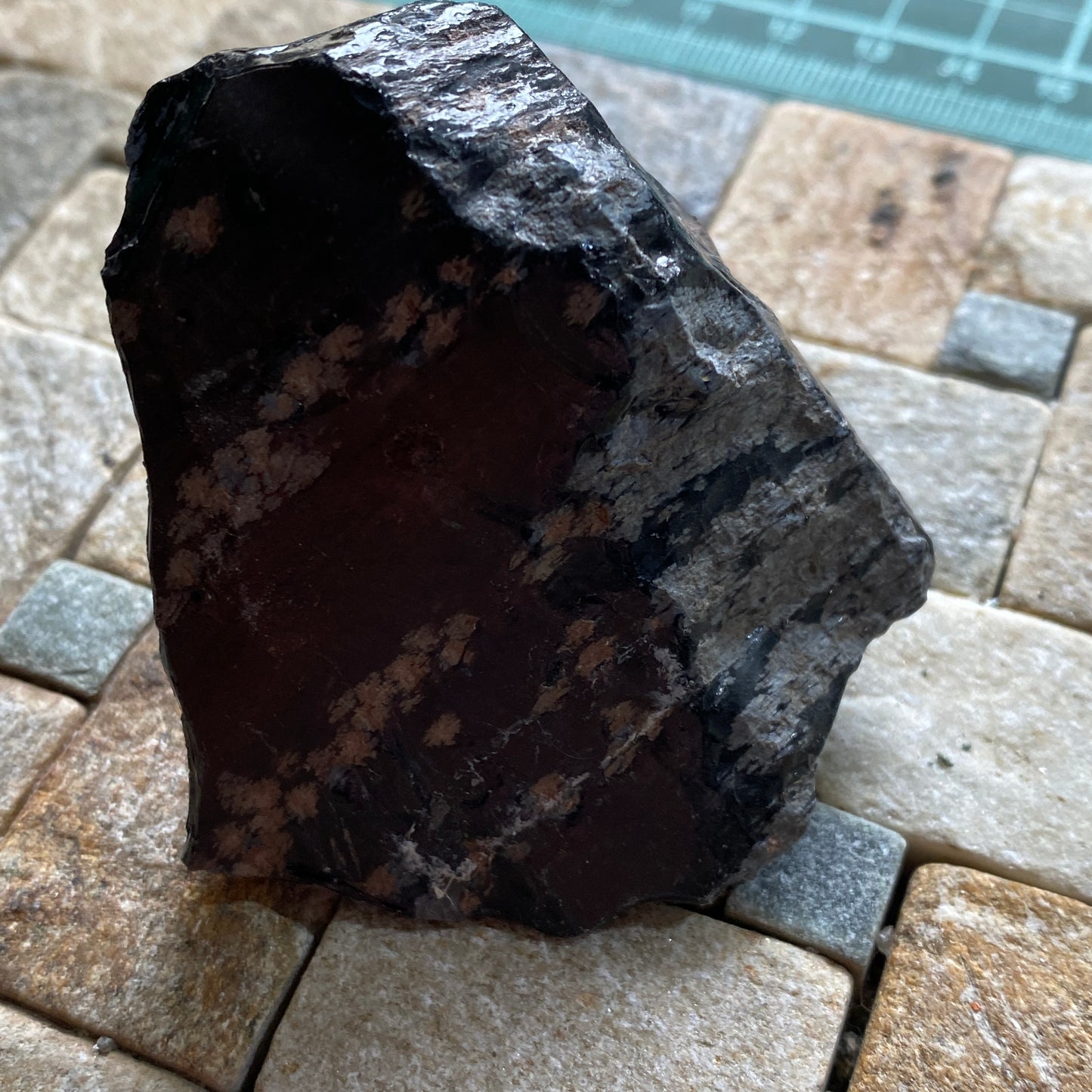 OBSIDIAN WITH CRISTOBALITE - BLACK SPRINGS, UTAH, U.S.A. 73g MF4225