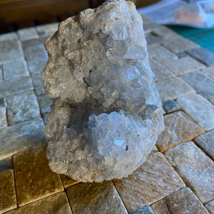 CELESTITE CRYSTAL ASSEMBLAGE FROM SAKOARY DEPOSIT, , MADAGASCAR  303g MF2033