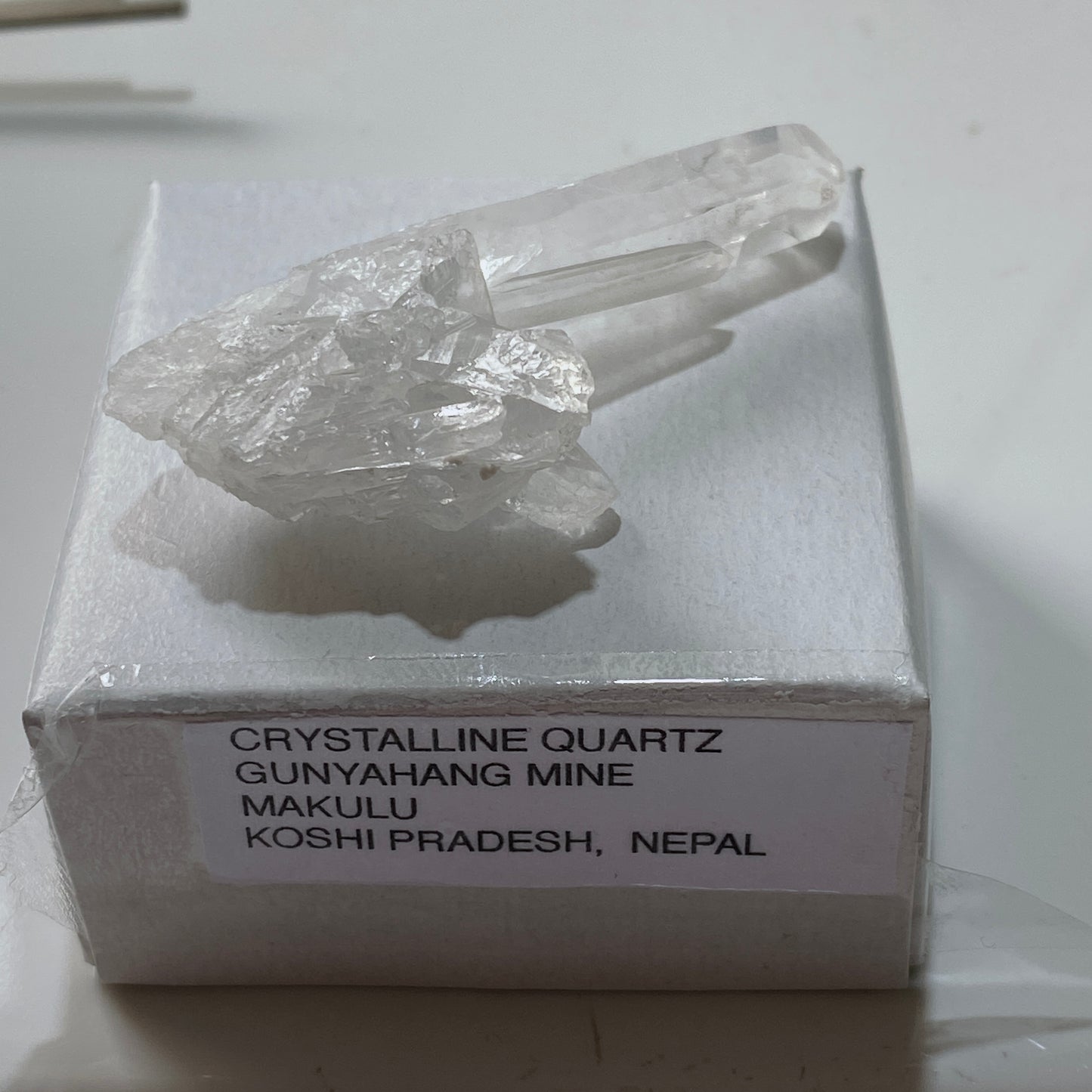 QUARTZ - GUNYAHANG MINE, KOSHI PRADESH, MAKULU, NEPAL. 11g MF4226