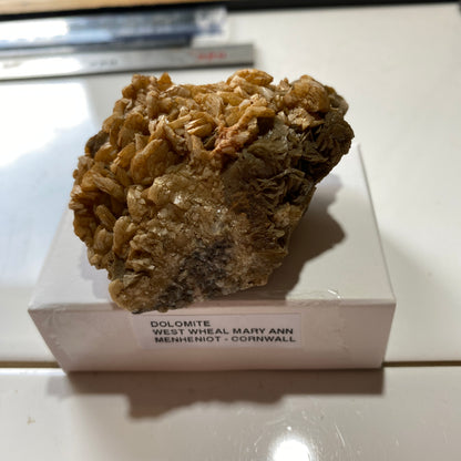 DOLOMITE WITH GALENA : WEST WHEAL MAR ANN, MENHENIOT, CORNWALL  122g MF5234
