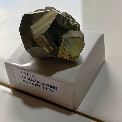 PYRITE BEAUTIFUL SPECIMEN FROM HUANZALA MINE, ANCASH, PERU. 51g MF5235