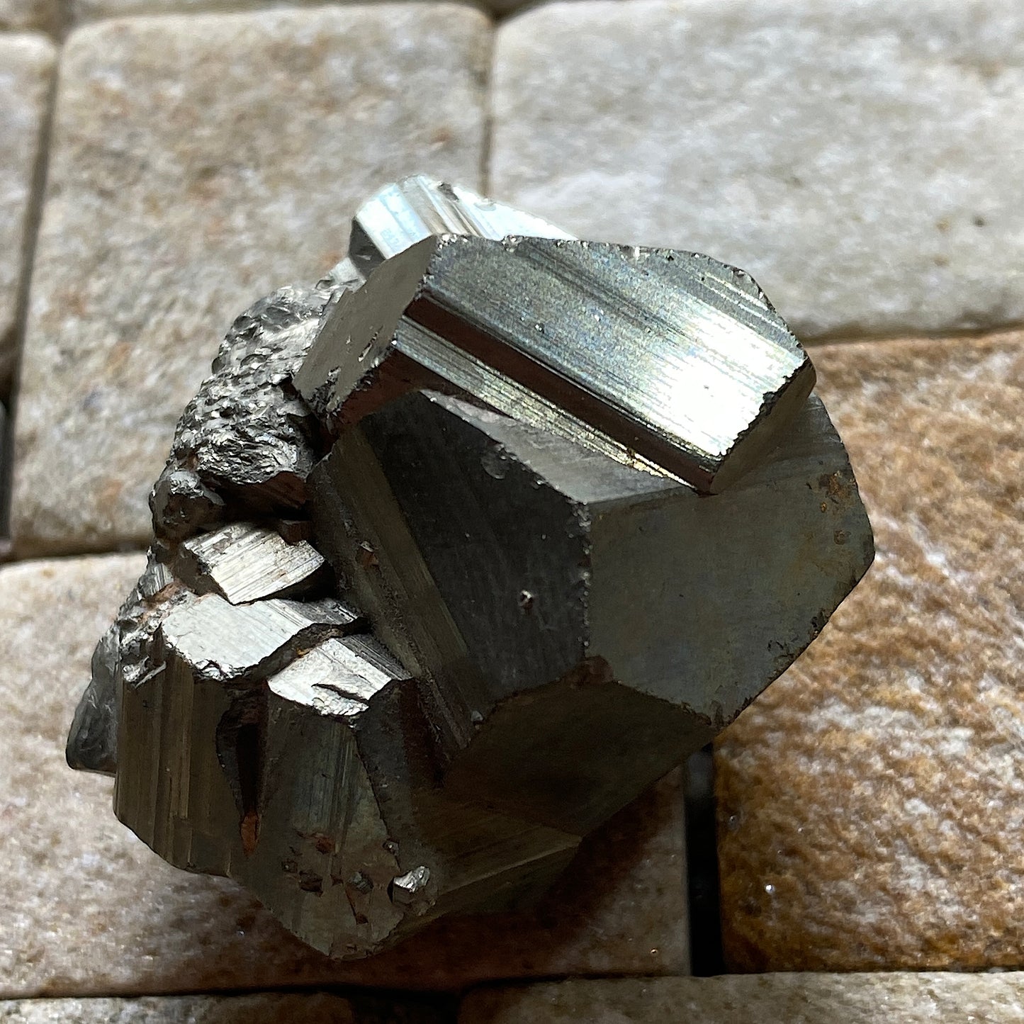 PYRITE BEAUTIFUL SPECIMEN FROM HUANZALA MINE, ANCASH, PERU. 51g MF5235