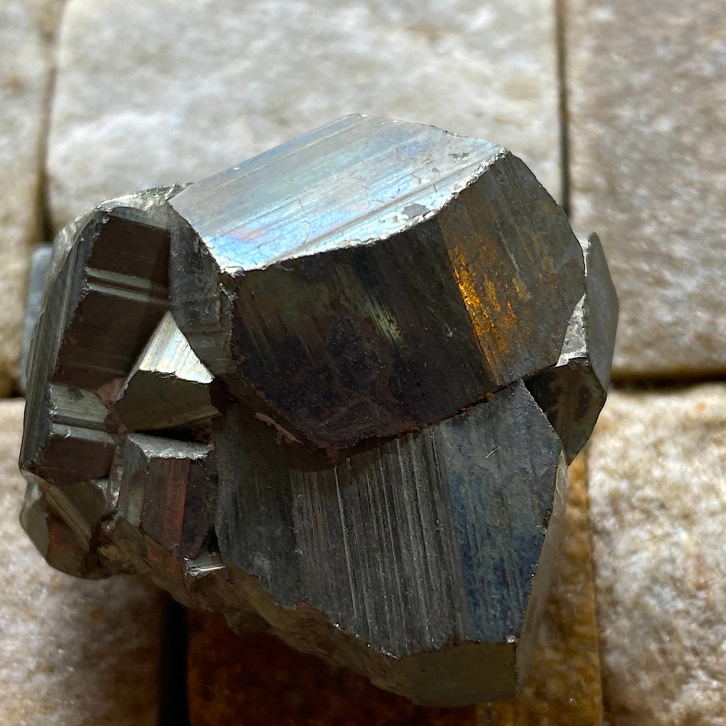 PYRITE BEAUTIFUL SPECIMEN FROM HUANZALA MINE, ANCASH, PERU. 51g MF5235