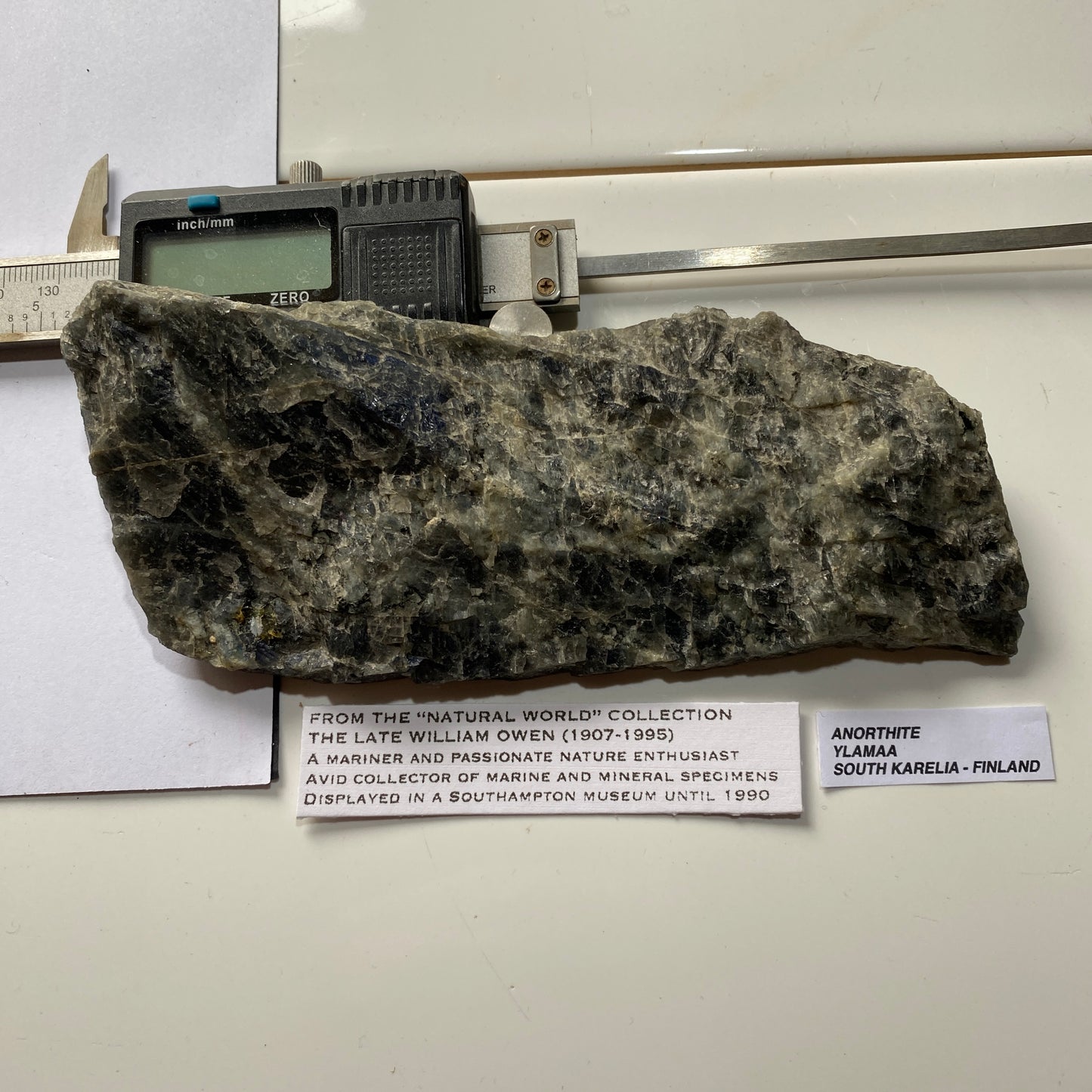 ANORTHITE [LABRADORITE] FELDSPAR - YLAMAA, FINLAND 185g MF6817