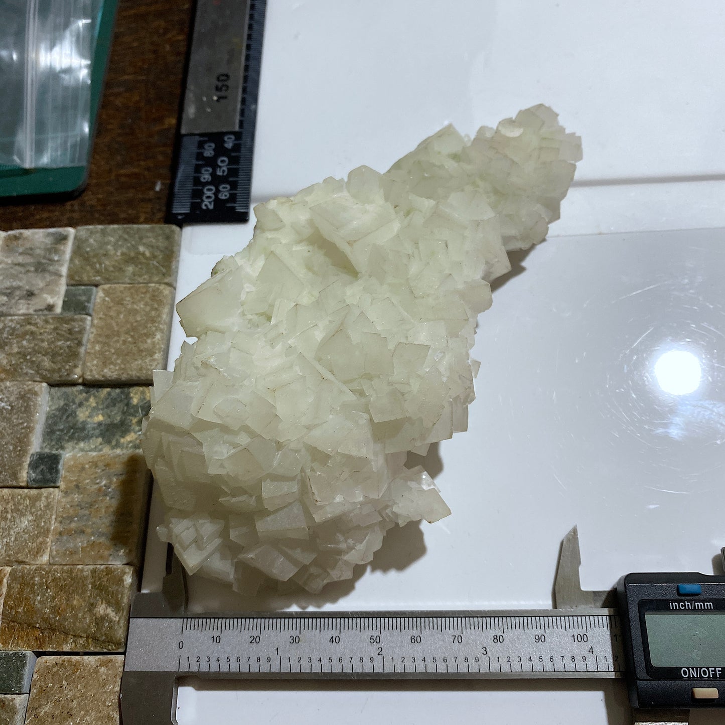 BEAUTIFUL CALCITE CRYSTAL ASSEMBLAGE FROM TSUMEB MINE, NAMIBIA 468g MF1570