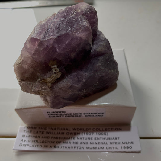FLUORITE - GREENLAWS MINE, STANHOPE, COUNTY DURHAM, ENGLAND 222g MF6813