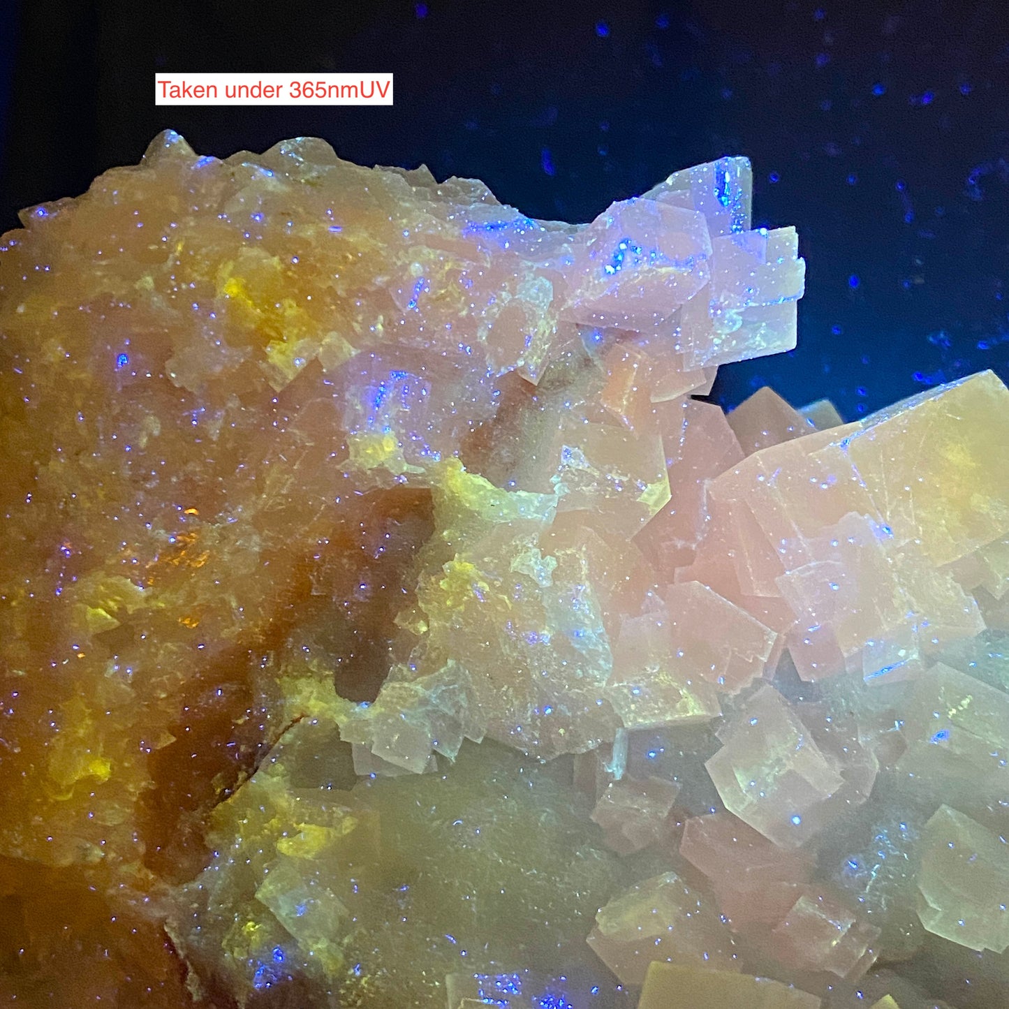 BEAUTIFUL CALCITE CRYSTAL ASSEMBLAGE FROM TSUMEB MINE, NAMIBIA 468g MF1570