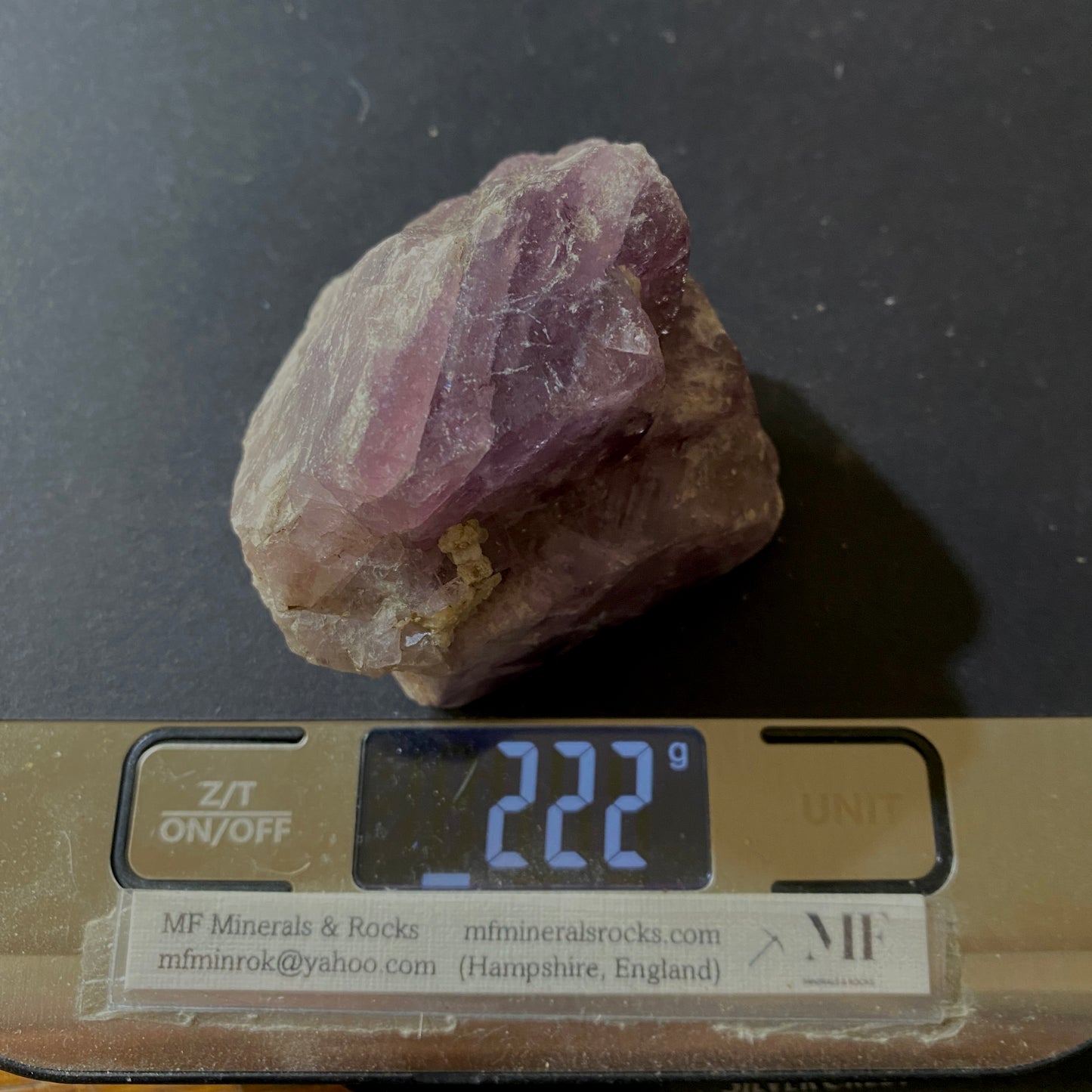 FLUORITE - GREENLAWS MINE, STANHOPE, COUNTY DURHAM, ENGLAND 222g MF6813