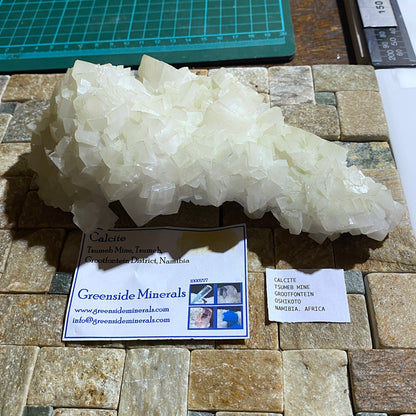 BEAUTIFUL CALCITE CRYSTAL ASSEMBLAGE FROM TSUMEB MINE, NAMIBIA 468g MF1570