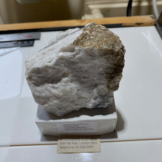 CALCITE WITH ARAGONITE, HEIGHTS MINE, COUNTY DURHAM,ENGLAND. 538g MF1503