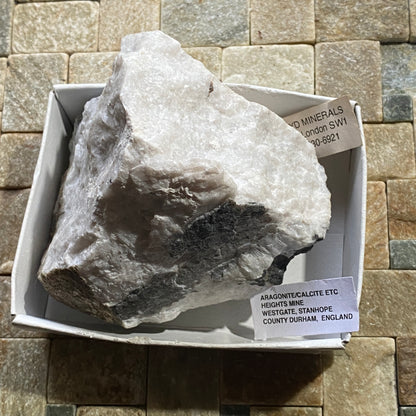 CALCITE WITH ARAGONITE, HEIGHTS MINE, COUNTY DURHAM,ENGLAND. 538g MF1503