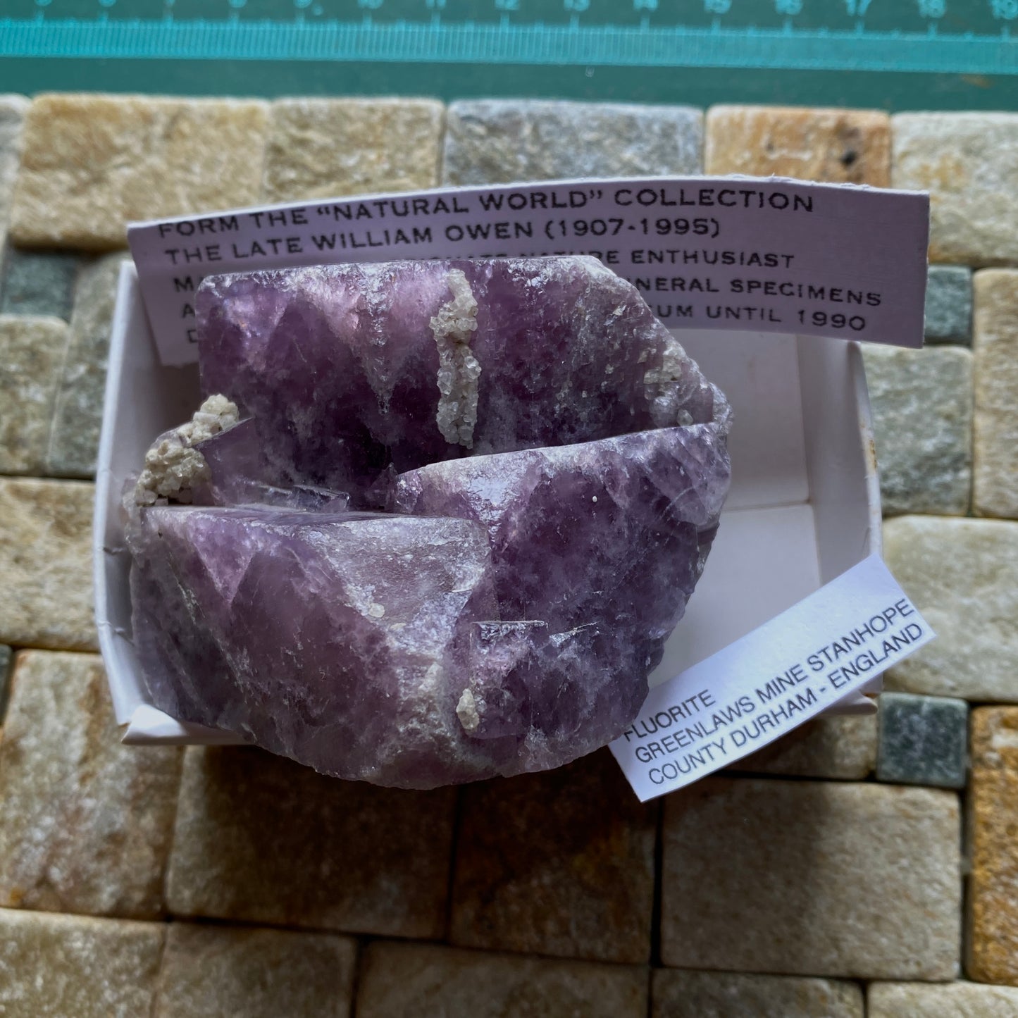 FLUORITE - GREENLAWS MINE, STANHOPE, COUNTY DURHAM, ENGLAND 222g MF6813