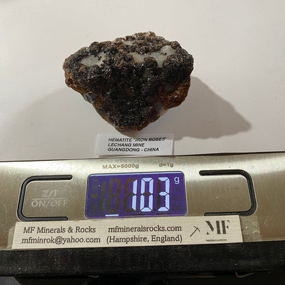 HEMATITE "IRON ROSES" : LECHANG MINE, SHAOGUAN, GUANGDONG, CHINA 103g MF5239