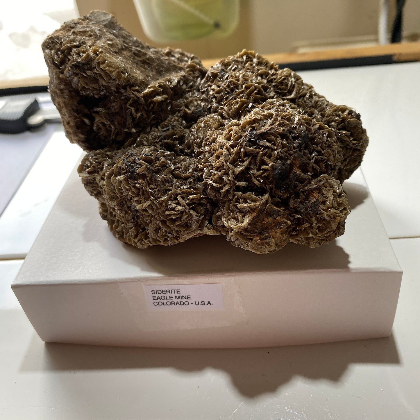 SIDERITE IRON ORE - EAGLE MINE, COLORADO, U.S.A. HEAVY 814g MF6874