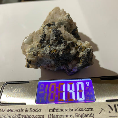 CALCITE/CHALCOPYRITE ETC FROM CHICLA MINING DISTRICT, PERU 140g MF1513
