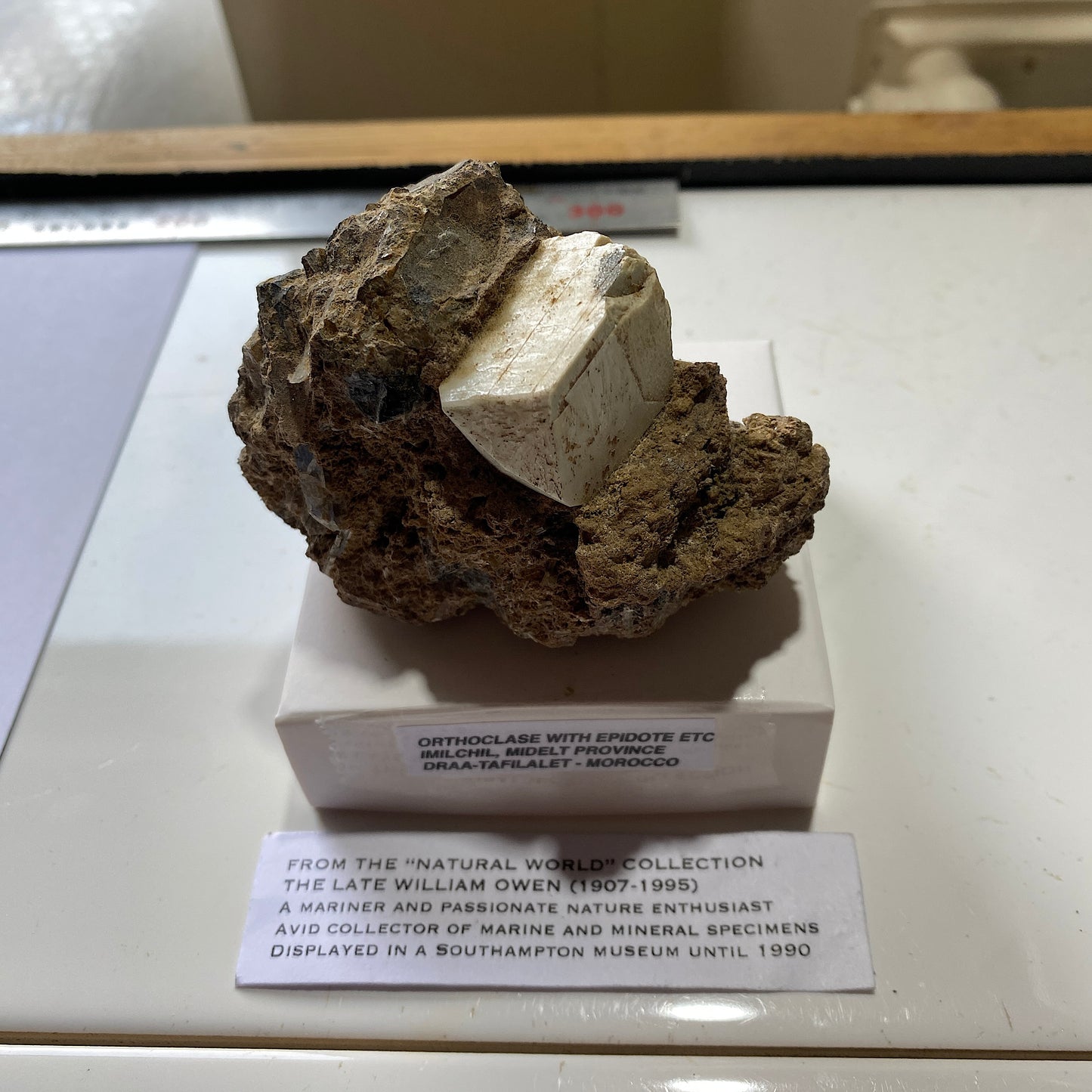 ORTHOCLASE WITH EPIDOTE ETC - IMILCHIL, MOROCCO RARE SPECIMEN 289g MF6851