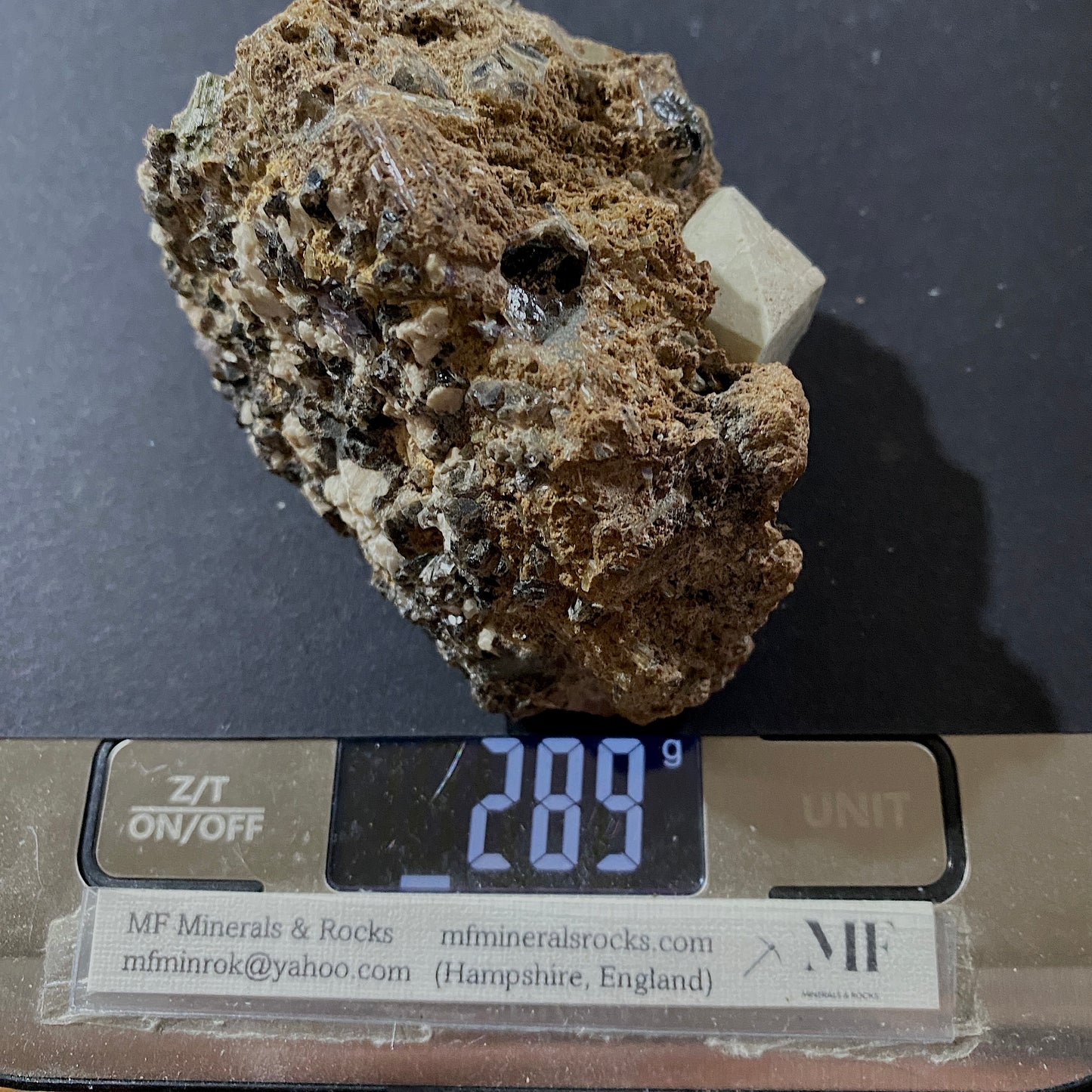 ORTHOCLASE WITH EPIDOTE ETC - IMILCHIL, MOROCCO RARE SPECIMEN 289g MF6851