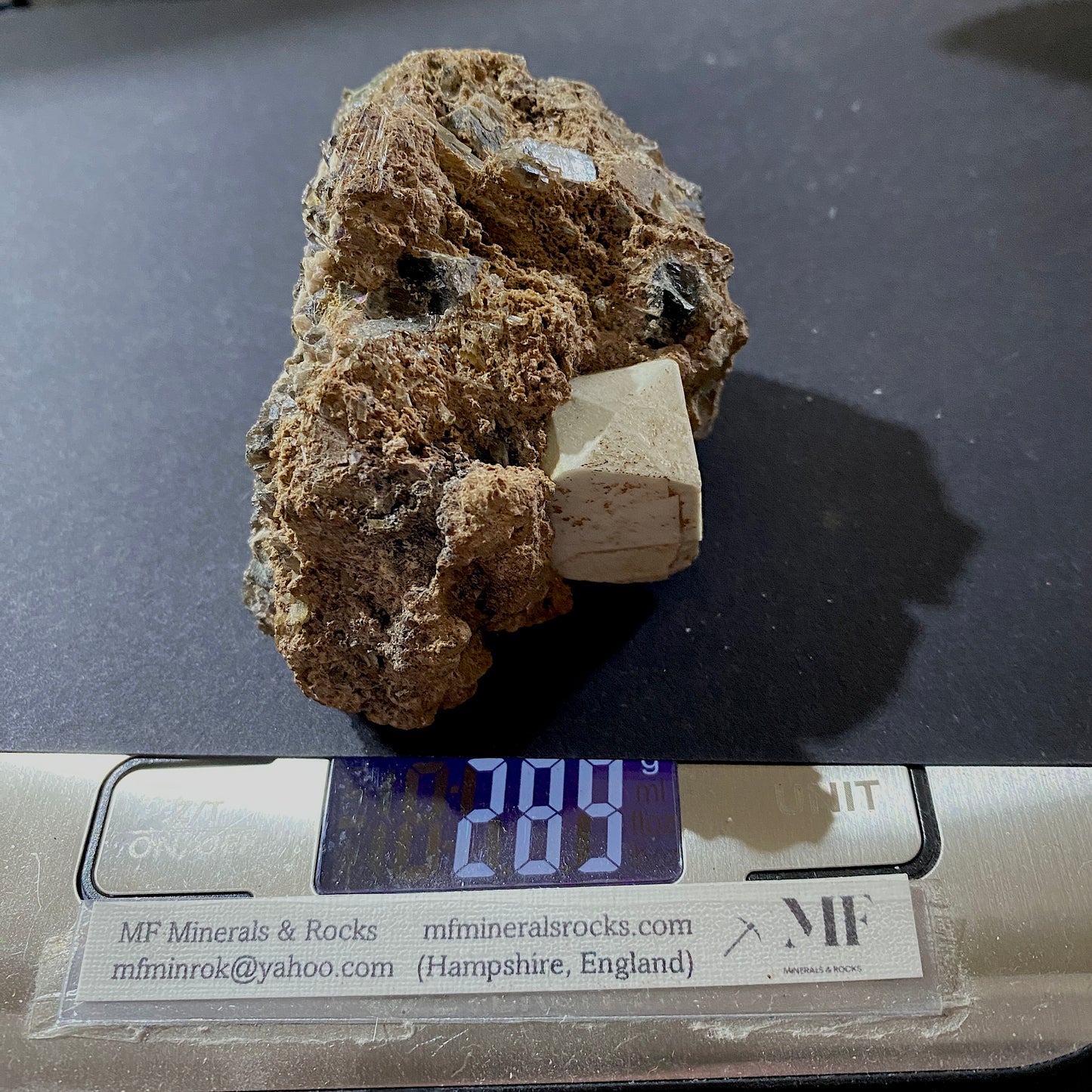 ORTHOCLASE WITH EPIDOTE ETC - IMILCHIL, MOROCCO RARE SPECIMEN 289g MF6851