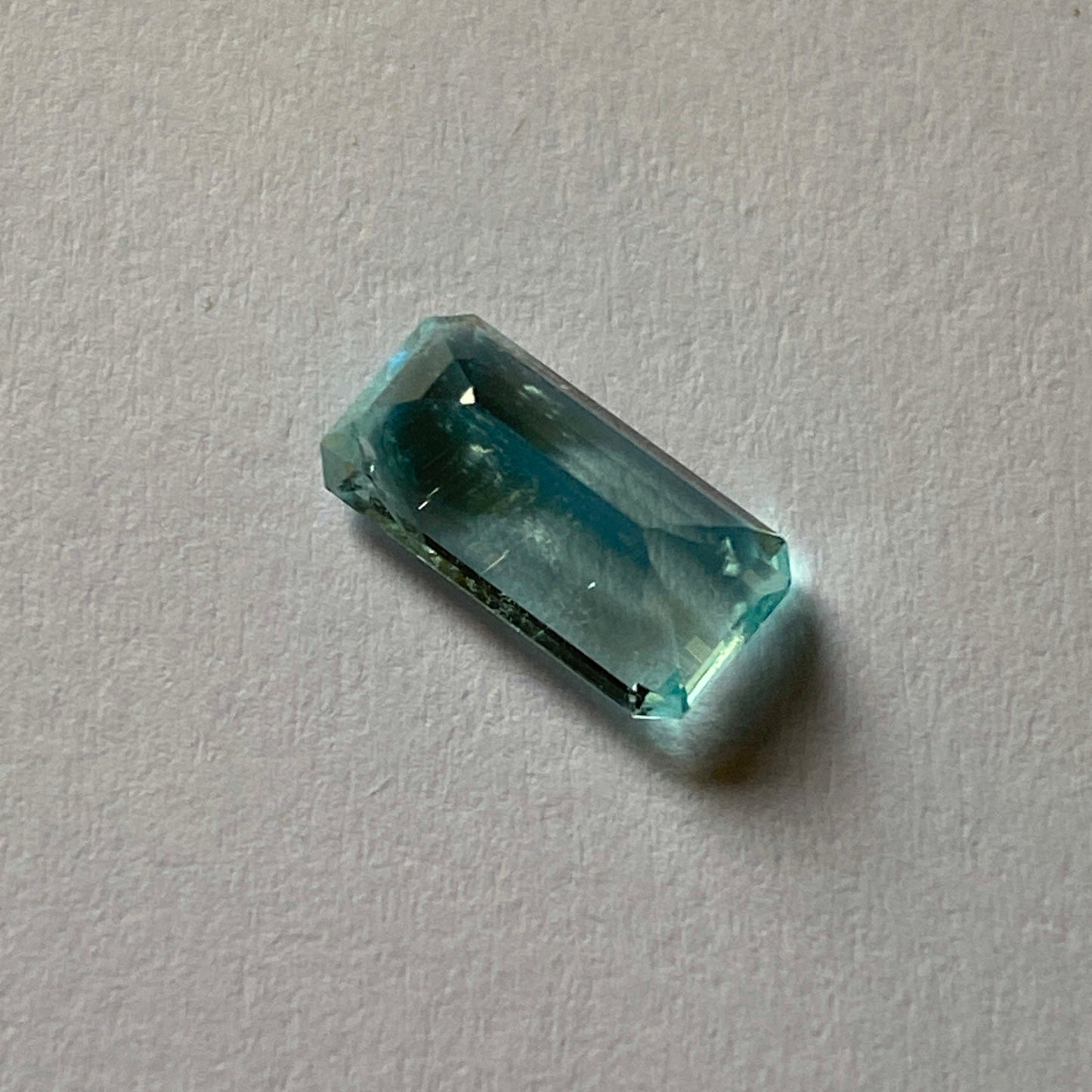 AQUAMARINE BERYL NATURAL MINED GEMSTONE - NDOLA, COPPER BELT, ZAMBIA. 1.30Ct MFG724